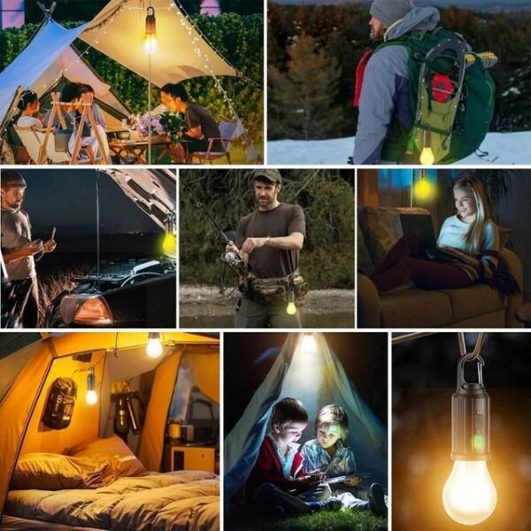 Solar Rechargeable Hooked Camping Ligh - Image 3