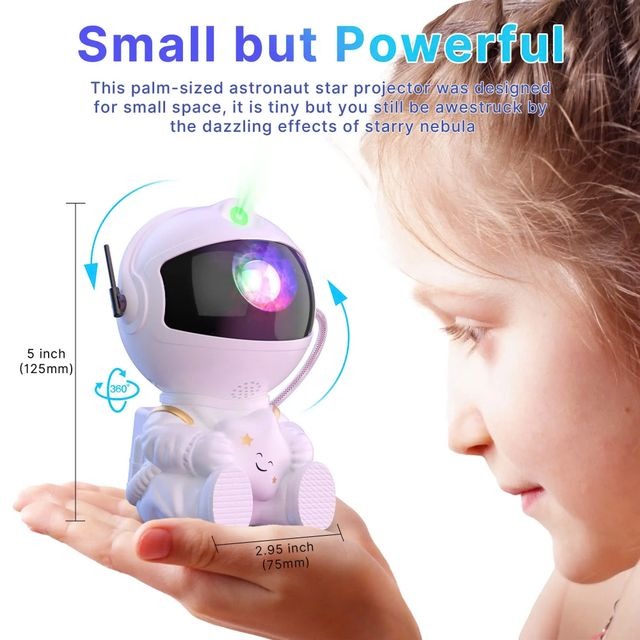 Astronaut Galaxy Projector Night Light Gift Starry Sky Star USB Led Bedroom Night Lamp Child Birthday Decoration Remote Control - Image 4