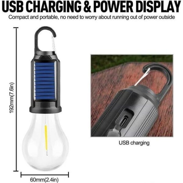 Solar Rechargeable Hooked Camping Ligh - Image 7