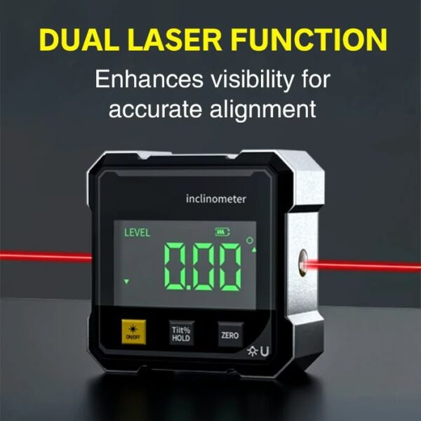 4-Side Magnetic Digital Angle Gauge with Laser - Image 7